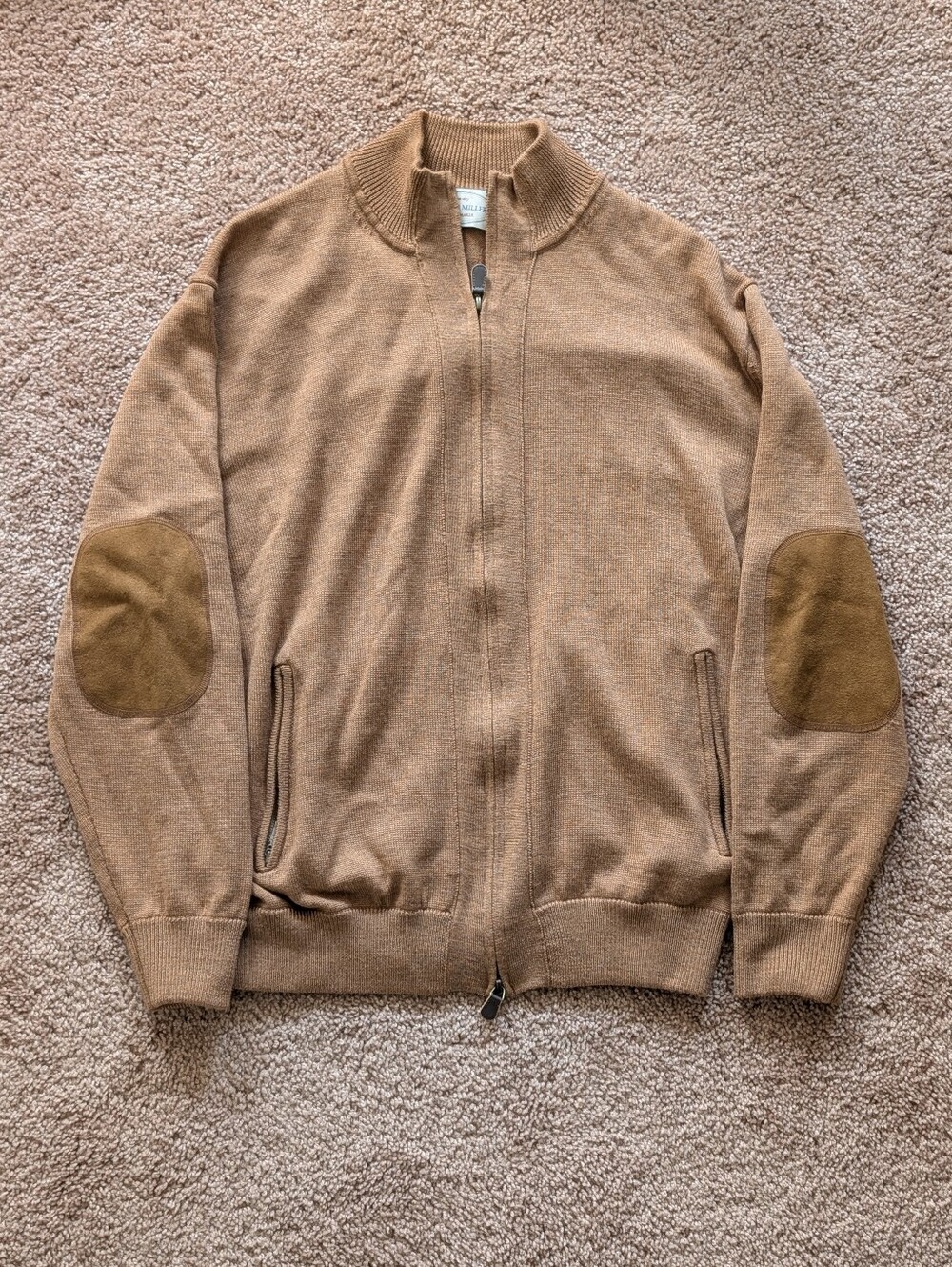 Jacob Miller Extra Fine Merino Wool Full Zip Sweater